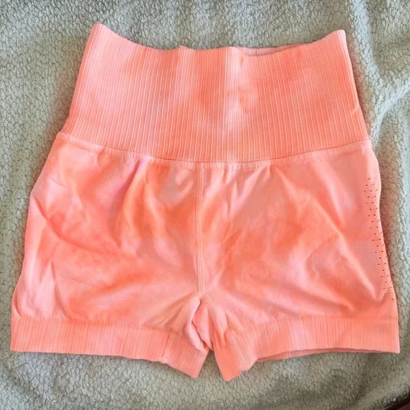 Free People Movement Good Karma Running Shorts XS/S Orange Tie Dye - Picture 1 of 4